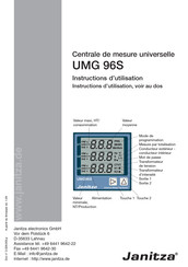 janitza UMG 96S Instructions D'utilisation