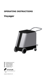 System Cleaners Voyager Notice D'utilisation