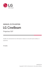 LG CineBeam PH30N-GL Manuel D'utilisation