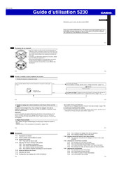 Casio 5230 Guide D'utilisation