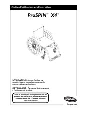 Invacare ProSPIN X4 Guide D'utilisation Et D'entretien