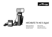 Metz MECABLITZ 76 MZ-5 digital Mode D'emploi