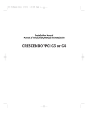 Sonnet Crescendo PCI G4 Manuel D'installation