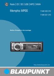 Blaupunkt Memphis MP66 Notice D'emploi