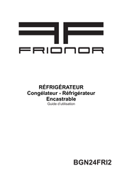 FRIONOR BGN24FRI2 Guide D'utilisation