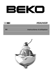 Beko HSA24520 Instructions D'utilisation