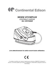 CONTINENTAL EDISON CEST6090B Mode D'emploi