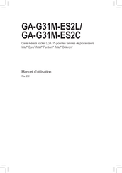 Gigabyte GA-G31M-ES2L Manuel D'utilisation