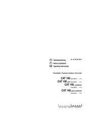 Pottinger Landsberg CAT 190 plus Notice D'utilisation