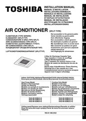 Toshiba RAS-M10SMUCV-E Manuel D'installation