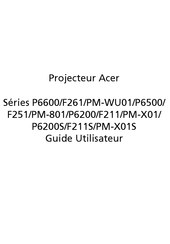 Acer PM-X01S Série Guide Utilisateur