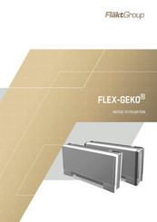 FläktGroup FLEX-GEKO ZGF 4C Série Notice D'utilisation