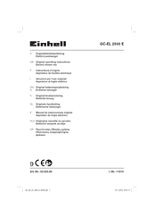 EINHELL GC-EL 2500 E Instructions D'origine