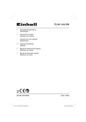 EINHELL TC-AV 1620 DW Instructions D'origine