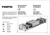Festo SLM- -KF-A Série Instructions D'utilisation