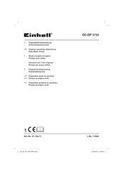 EINHELL GC-DP 3730 Mode D'emploi D'origine