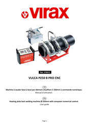 Virax VULCA P250 B PRO CNC Manuel D'utilisation