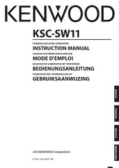 Kenwood KSC-SW11 Mode D'emploi