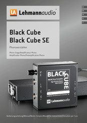 Lehmannaudio Black Cube Mode D'emploi