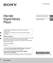 Sony DSX-A405BT Mode D'emploi