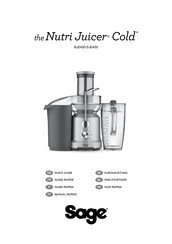 Sage the Nutri Juicer Cold Guide Rapide