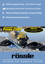 Rössle Fango 2000 Manuel D'utilisation