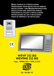 Extel WEVP 252 BIS Mode D'emploi Et D'installation