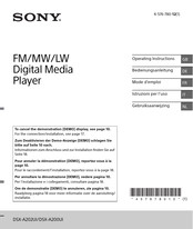 Sony DSX-A200UI Mode D'emploi