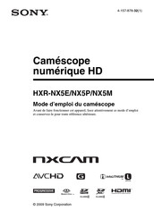 Sony NXCam HXR-NX5P Mode D'emploi