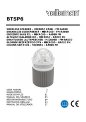 Velleman BTSP6 Mode D'emploi