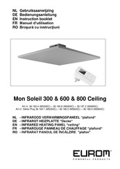 EUROM Mon Soleil 800 Ceiling Manuel D'utilisation
