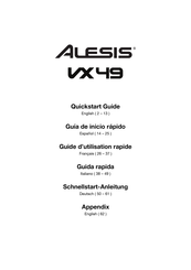 Alesis VX 49 Guide D'utilisation Rapide