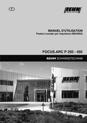 REHM FOCUS.ARC P 400 Manuel D'utilisation