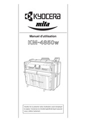 Kyocera mita KM-4850w Manuel D'utilisation
