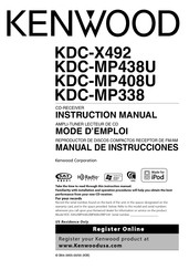 Kenwood KDC-MP338 Mode D'emploi