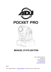 ADJ Pocket Pro Manuel D'utilisation