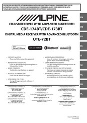 Alpine UTE-72BT Mode D'emploi