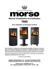 Morso 7600 Manuel D'installation Et D'utilisation