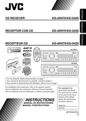 JVC KD-G420 Manuel D'instructions