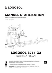 Logosol B751 G2 Manuel D'utilisation