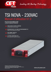 CE+T Power TSI NOVA - 230VAC Manuel D'utilisation