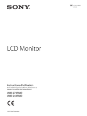 Sony LMD-2435MD Instructions D'utilisation