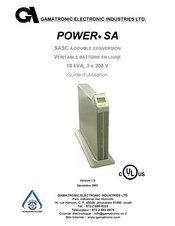 Gamatronic POWER+ SA Guide D'utilisation