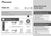 Pioneer Elite VSX-44 Guide Rapide