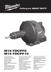 Milwaukee M18 FDCPF10 Notice Originale
