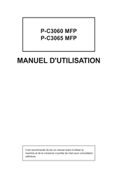 TA Triumph-Adler P-C3065 MFP Manuel D'utilisation