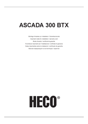 Heco ASCADA 300 BTX Mode D'emploi