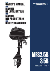 TOHATSU MFS3.5B Manuel De L'utilisateur