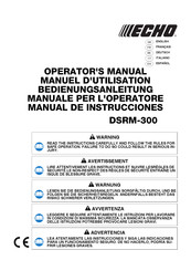 Echo DSRM-300 Manuel D'utilisation