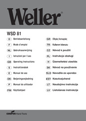 Weller WSD 81 Mode D'emploi